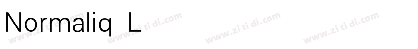 Normaliq Light字体转换